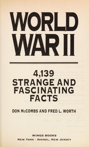 Cover of: World War II | Don McCombs
