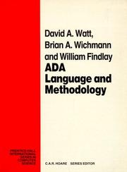 Cover of: ADA: language and methodology