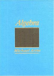 Cover of: Algebra by Michael Artin