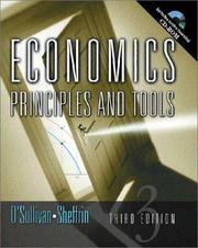 Cover of: Economics Principles and Tools by Arthur O'Sullivan, Steven M. Sheffrin