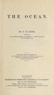 Cover of: The ocean by Philip Henry Gosse