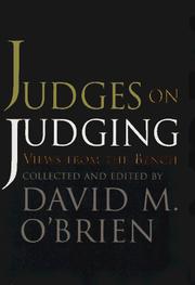 Cover of: Judges on Judging by David M. O'Brien