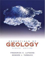Cover of: Essentials of geology by Frederick K. Lutgens