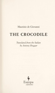 Cover of: The crocodile | Maurizio De Giovanni