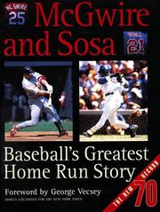 Cover of: McGwire and Sosa  | Welcome Rain Publishers
