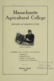 Cover of: Modern training in horticulture | Massachusetts Agricultural College