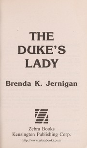 Cover of: The duke's lady by Brenda Jernigan