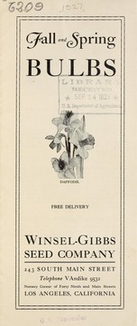 Cover of: Fall and spring bulbs [price list] | Winsel-Gibbs Seed Company