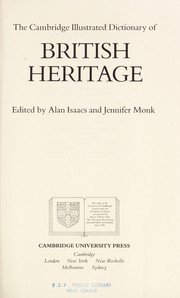 Cover of: The Cambridge illustrated dictionary of British heritage