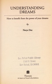 Cover of: Understanding dreams by Nerys Dee