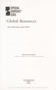 Cover of: Global Resources by Clare Hanrahan
