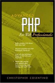 Cover of: Advanced PHP for Web professionals