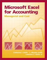 Cover of: Microsoft Excel for Accounting: Managerial and Cost