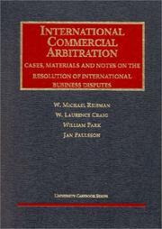 Cover of: International commercial arbitration by W. Michael Reisman ... [et al.].