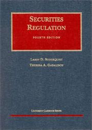 Cover of: Securities regulation by Larry D. Soderquist