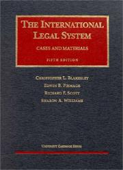 Cover of: International Legal System, by Christopher L. Blakesley
