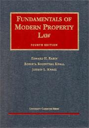Cover of: Fundamentals of modern property law