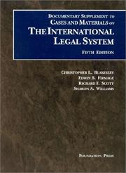 Cover of: Documentary Supplement to Cases and Materials on the International Legal System (Fifth Edition)