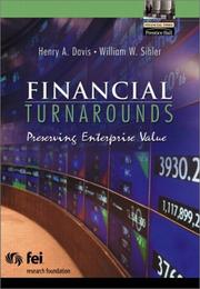 Cover of: Financial turnarounds by Henry A. Davis
