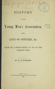 Cover of: History of the Young Men