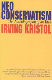 Cover of: Neo-conservatism by Irving Kristol