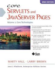 Cover of: Core Servlets and JavaServer Pages, Vol. 1 by Marty Hall, Larry Brown