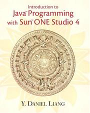 Cover of: Introduction to Java Programming with Sun ONE Studio 4 | Y. Daniel Liang