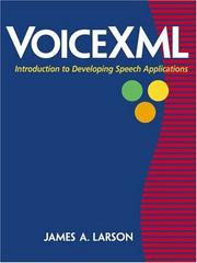 Cover of: VoiceXML Introduction to Developing Speech Applications