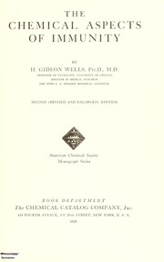 Cover of: The chemical aspects of immunity | H. Gideon Wells