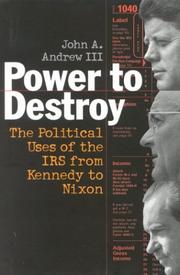 Cover of: Power to Destroy | John A. Andrew