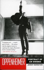 Cover of: Oppenheimer by Jeremy Bernstein