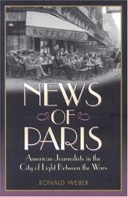 Cover of: News of Paris by Ronald Weber