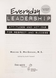 Cover of: Everyday leadership by Mariam G. MacGregor