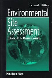 Cover of: Environmental Site Assessment Phase I by Kathleen Hess-Kosa, Kathleen Hess-Kosa