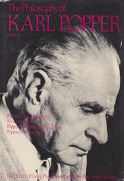 Cover of: The Philosophy of Karl Popper by edited by Paul Arthur Schilpp.