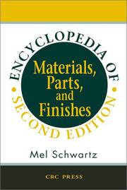 Cover of: Encyclopedia of Materials, Parts, and Finishes