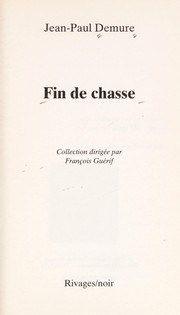 Cover of: Fin de chasse