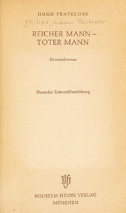 Cover of: Reicher Mann, toter Mann by Hugh Pentecost