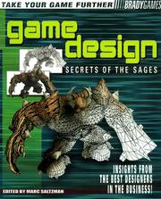 Cover of: Game Design: Secrets of the Sages | Marc Saltzman