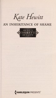 Cover of: An inheritance of shame