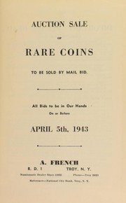 Cover of: Auction sale of rare coins | French