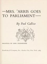 Cover of: Mrs. 'Arris goes to Parliament. by Paul Gallico