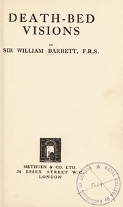 Cover of: Death-bed visions | Sir William F. Barrett