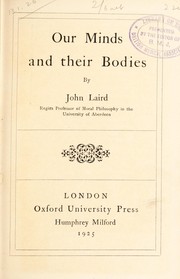 Cover of: Our minds and their bodies