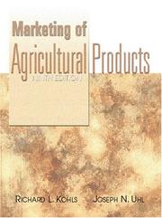 Cover of: Marketing of Agricultural Products (9th Edition)