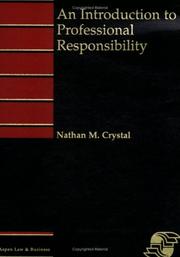 Cover of: An introduction to professional responsibility