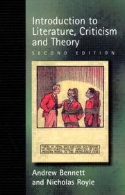 Cover of: An Introduction to Literature, Criticsm and Theory (2nd Edition)