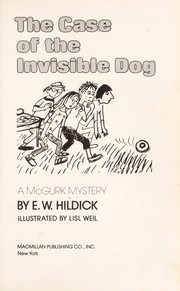 Cover of: The case of the invisible dog