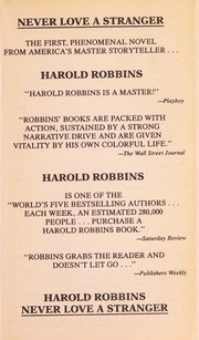 Cover of: Never Love a Stranger by Harold Robbins