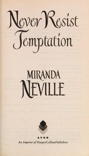 Cover of: Never Resist Temptation by Miranda Neville